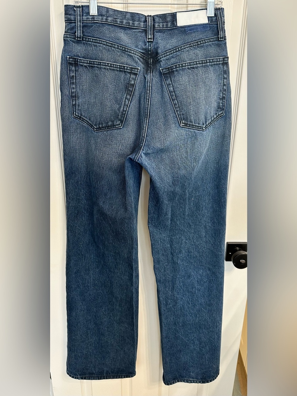 Re/Done High-Rise Wide-Leg Jeans in Midnight Size 28 $315 - Picture 7 of 9